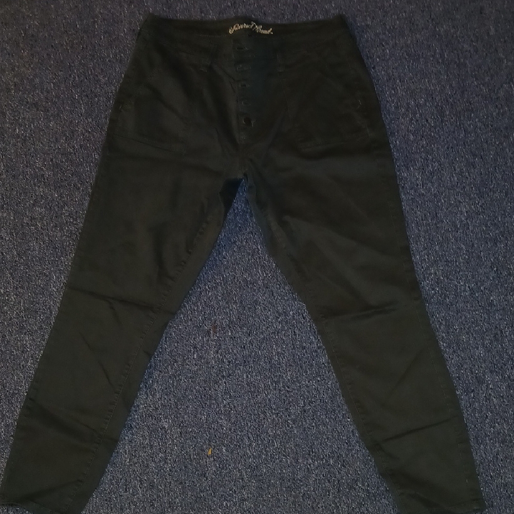 Olive Green High Rise Skinny Pants . Sz 14